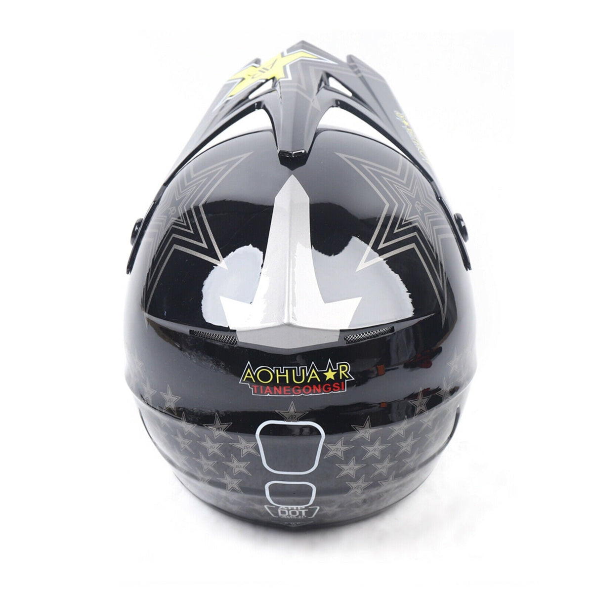 DOT Motorcycle Helmet for Adult, Motorcycle Helmet with Goggles & Gloves for Motocross Off-Road Racing ATV Dirt Bike