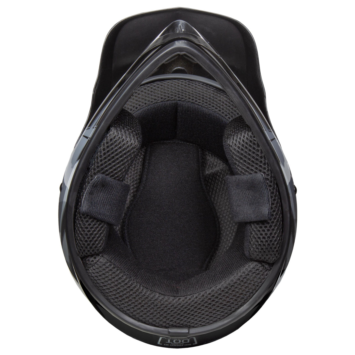 Youth Frenzy MX Off-Road Helmet, Black/Grey, Youth Medium