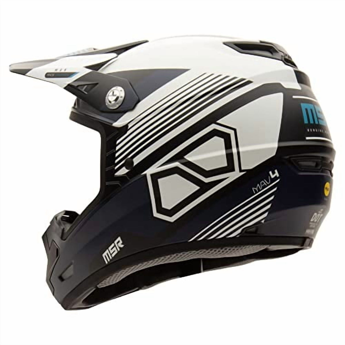 MSR Mav4 Sensor Helmet w/MIPS (Medium, Navy) Motorcycle Off Road Dirt Bike