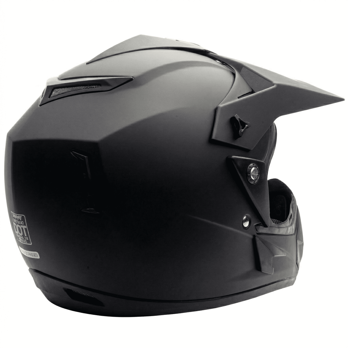 MMG Adult Motorcycle Off Road Helmet Combo, Includes Riding Gloves and Goggles. Size: M - Color: Matte Black