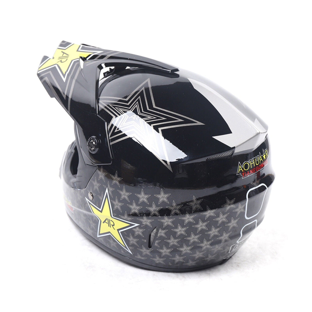 M Size Motocross Helmet With Goggle & Gloves For Motorcycle Dirt Bike Off-road
