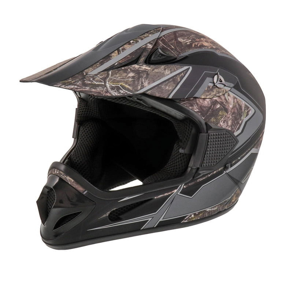 Adult Frenzy Mossy Oak MX Off-Road Motocross ATV Dirt Bike Helmet DOT Approved Size: X-Large