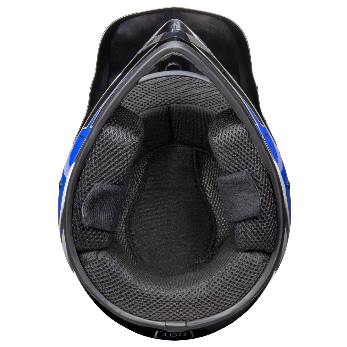 Youth Frenzy MX off Road Dirt Bike Helmet - DOT Approved - Color Blue - Size: Youth Medium