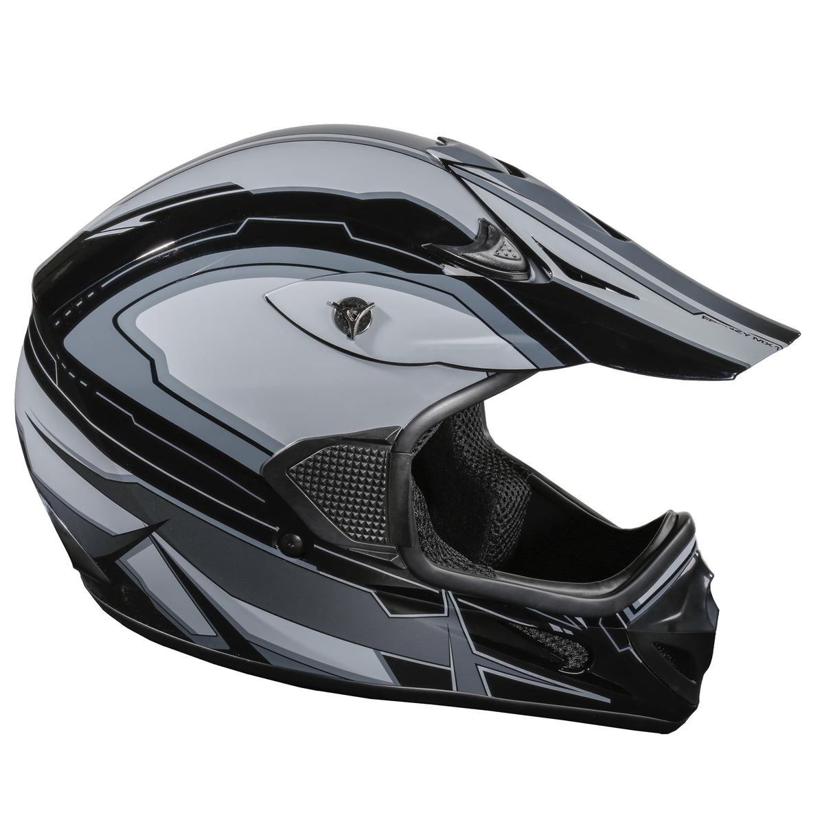 Fuel Helmets Adult Frenzy MX Off Road Helmet Black Graphic - Med