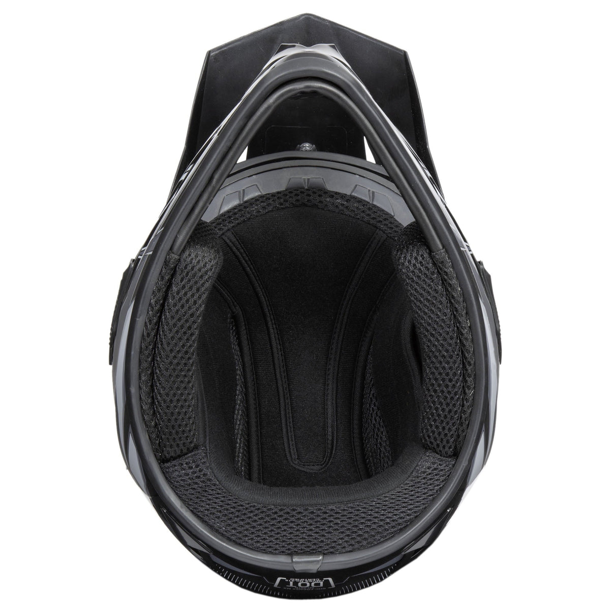 Fuel Helmets Adult Frenzy MX Off Road Helmet Black Graphic - Med