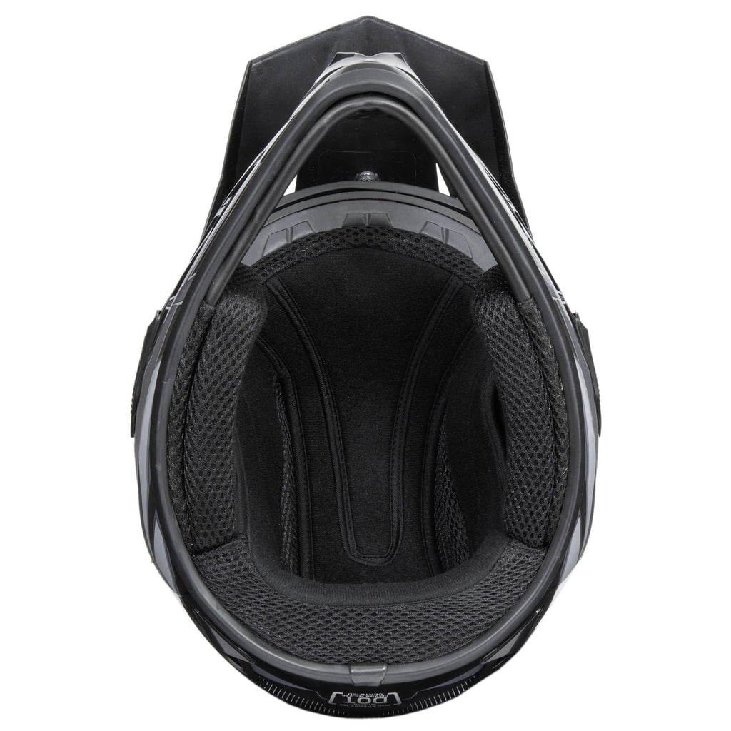 (2 pack) Fuel Helmets Adult Frenzy Off Road Helmet Blk/gry Xl