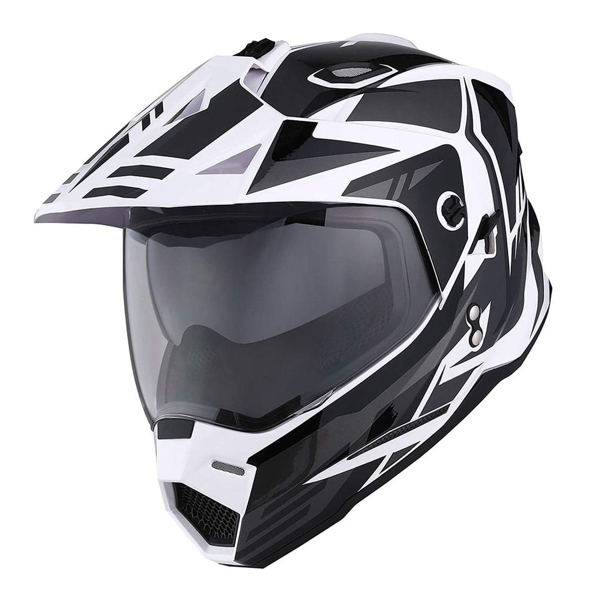 1Storm Youth Kids Dual Sport Dual Visor Motorcycle Motocross Off Road Full Face Helmet HF802Youth Storm Red
