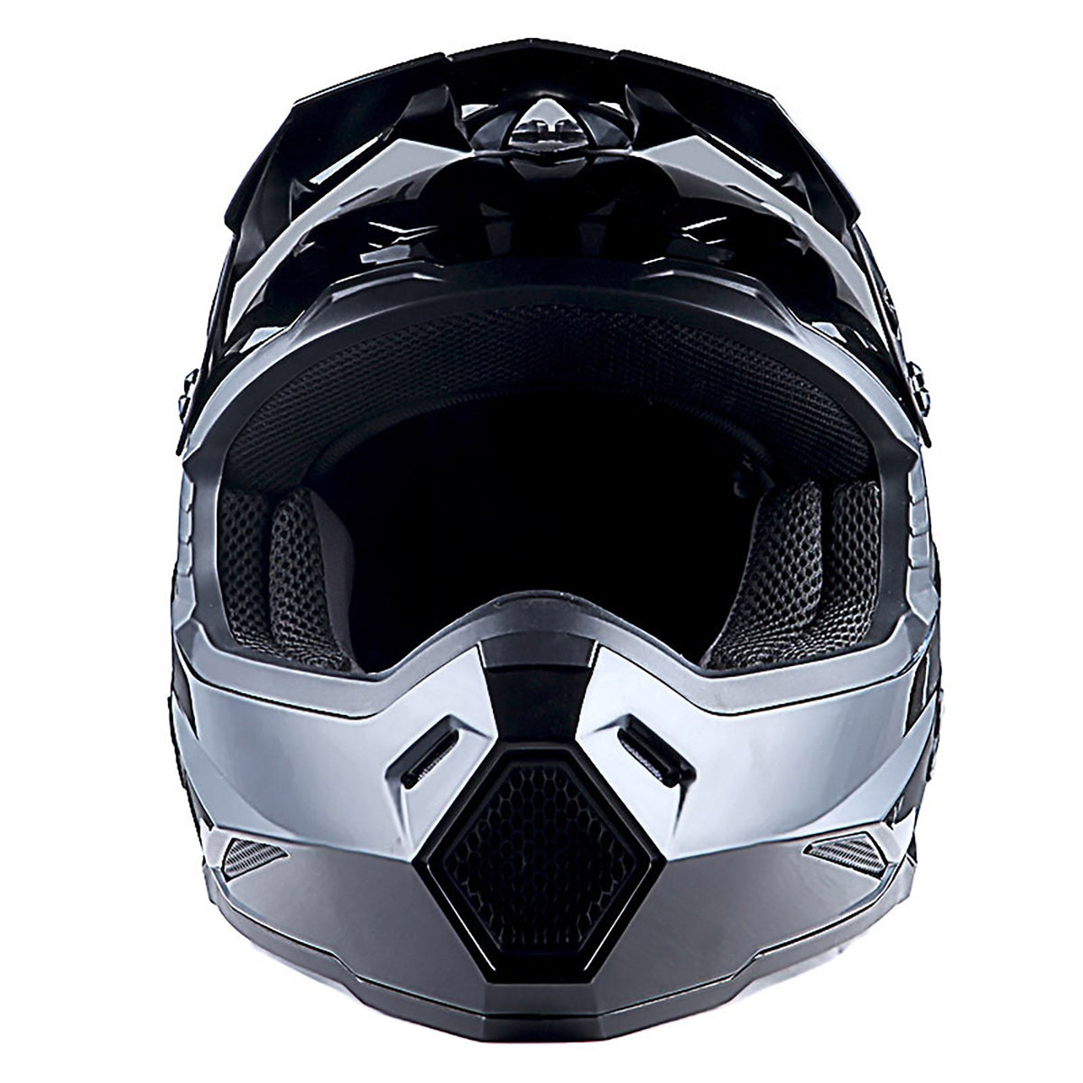 1Storm Adult Motocross Helmet BMX MX ATV Dirt Bike Helmet Racing Style HF801; Sonic Red