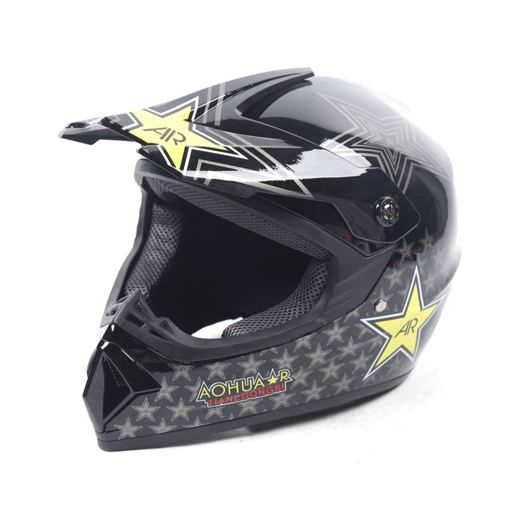 Adult ATV Motocross Dirt Bike Motorcycle Off-Road Helmet w/ Goggles Gloves